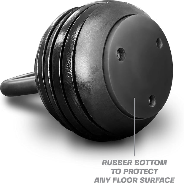 Tru Grit Fitness - Adjustable Kettlebell Weight Set - 20LB - Home Gym or Office Strength Training Equipment