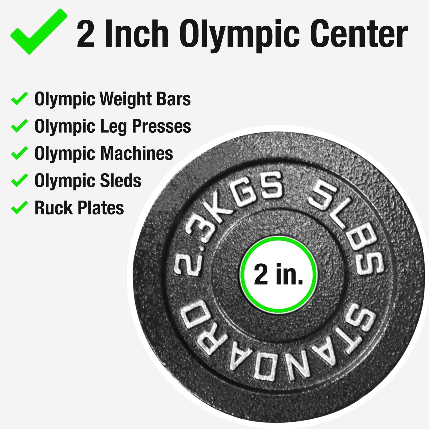 Steel Olympic Plates 155lb Set - Olympic Standard Premium Coated Pairs of 35lb, 25lb, 10lb, 5lb, and 2.5lb for Weight Lifting Powerlifting