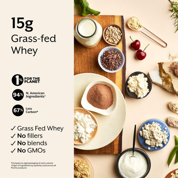 ProMix Nutrition Protein Puff Bars - Variety Pack - Vanilla, Chocolate, Strawberry, Blueberry - Marshmallow Crispy Treat - High Protein & Low Calorie - 12 Bars