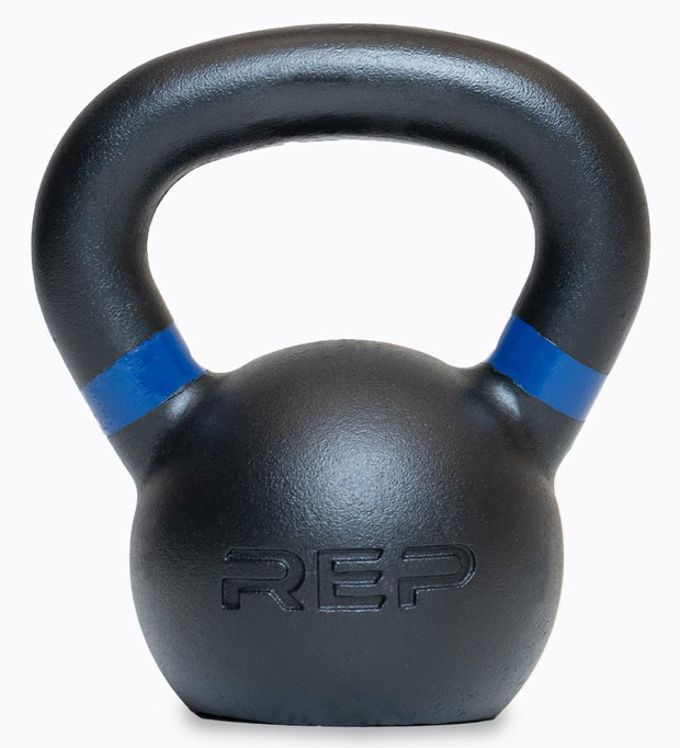 REP Fitness Single Kettlebells 5lb to 50lb Range, Cast Iron, Strength Training, Adjustable Weight, Power Workout Equipment, Home Gym, Free Weights, Dumbbell Alternative, Exercise, Men, Women