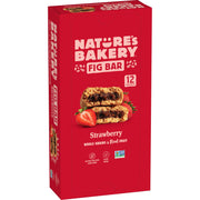 Nature’s Bakery Whole Wheat Fig Bars, Raspberry, Real Fruit, Vegan, Non-GMO, Snack bar, 1 box with 12 twin packs (12 twin packs)