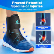 Lace Up Ankle Brace for Women Men, Ankle Support for Sprained Ankle, Plantar Fasciitis Brace Ankles Stabilizer Wrap for Basketball, Volleyball, Sports, Injury Recovery, M