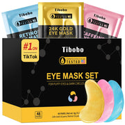 Under Eye Patches (24 Pairs) - 24K Gold Eye Masks Enriched with Abundant Collagen | Diminish Dark Circles and Puffiness | Anti-Aging, Smooth Fine Line, Nourish Skin - Gifts for Women Skin Care