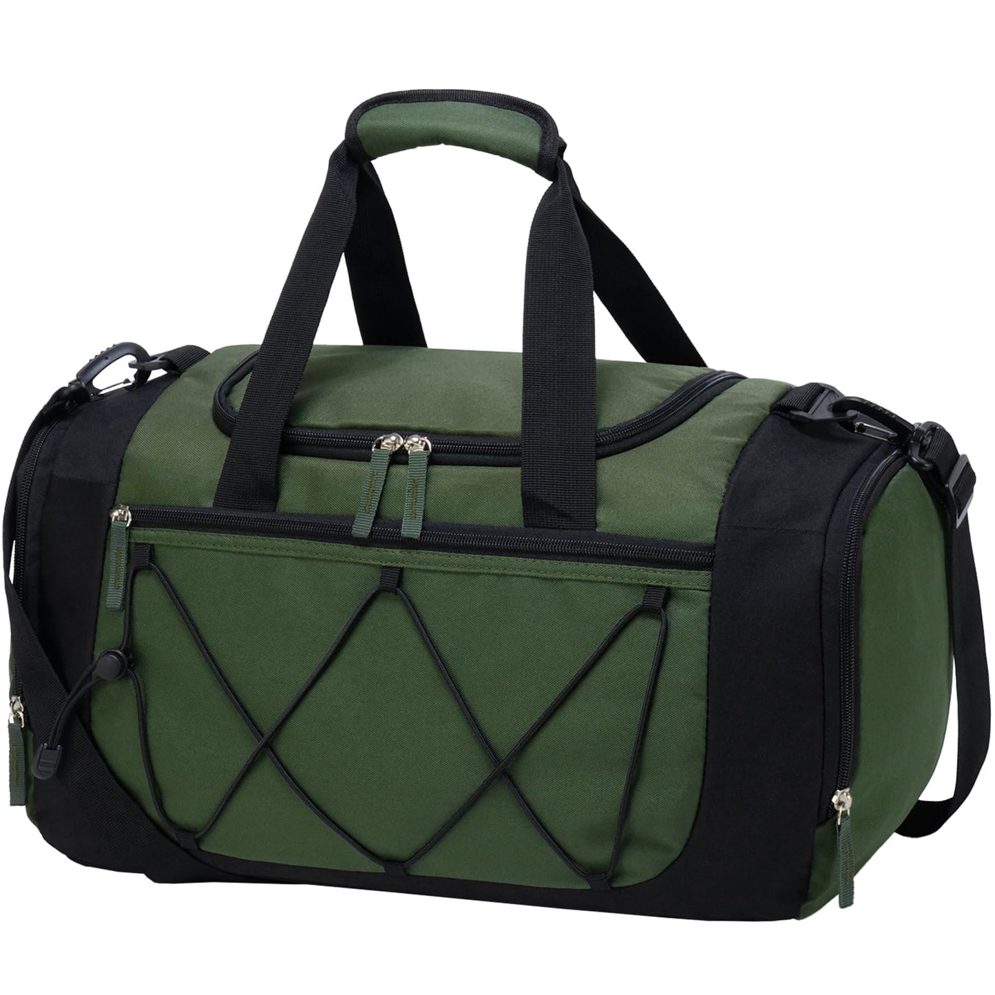 Vorspack Gym Bag for Men - 21 Inches Duffle Bag for Travel Lightweight Duffel Bag with Shoe Compartment Personal Item Travel Bag Weekender Bag for Travel Sports Gym - Black