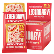 Legendary Foods 22g Protein Pastry - 0g Added Sugar, Low Carb and Gluten Free Keto Snack, Diabetic Friendly High Nutrient Alternative – 8x Cherry Crumble Bars