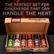 Melinda’s Pepper Sauce Challenge Collection - Extra Spicy Gourmet Hot Sauce Gift Set - Includes Jalapeño, Extra Hot Habanero, Chipotle, Red Savina, Ghost, Scorpion - 5 oz, 6 Pack