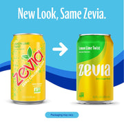 Zevia Zero Calorie Soda, Lemon Lime Twist, 12 Ounce Cans (Pack of 6)