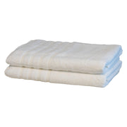 Mosobam Luxury Turkish Set of 2 Bath Towels 30X58 Light Taupe Oversize 700 GSM Bamboo Viscose & Aegean Turkish Combed Cotton