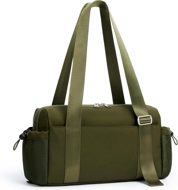 WLLWOO Small Gym Bag for Women with Wet Pocket, Mini Travel Duffle Tote Bag, Lightweight Workout Sports Bag for Dance Yoga Weekends