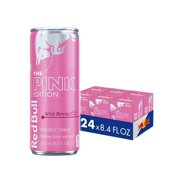 Red Bull Coconut Edition Energy Drink, Coconut Berry, with 80mg Caffeine plus Taurine & B Vitamins, 8.4 Fl Oz, Pack of 24 Cans