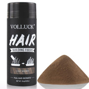 VOLLUCK Hair Fibers for Thinning Hair, Instant Coverage Hair Building Fibers for Women and men, Natural Hair Powder for Conceal Hair Loss 28 g (Dark Brown)
