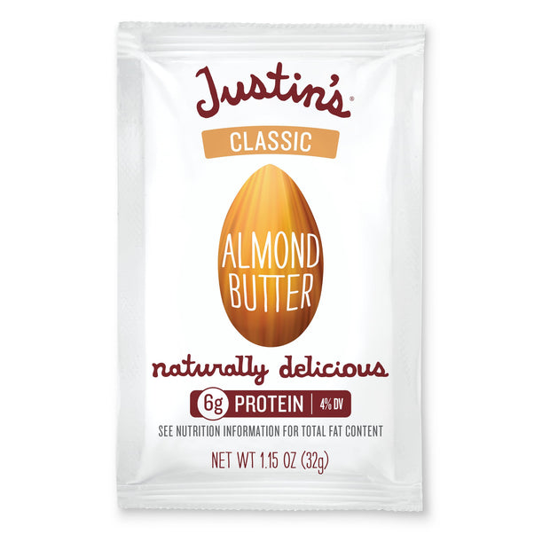 Justin's Honey Almond Butter Squeeze Packs, Gluten-free, Non-GMO, Sustainably Sourced, 1.15 Ounce (10 Pack)