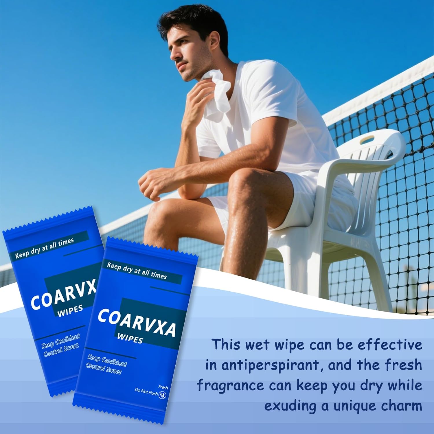 Mini Deodorant Body Wipes 50 pieces of deodorant Wipes And Travel To Clean Skin And Travel Deodorant Individually Wrap Hypoallergenic For Female Male Teenagers