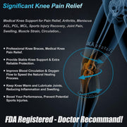 NEENCA Professional Knee Brace for Pain Relief, Medical Knee Support with Patella Pad & Side Stabilizers, Compression Knee Sleeve for Meniscus Tear, ACL, Joint Pain, Runner, Workout - FSA/HSA Eligible