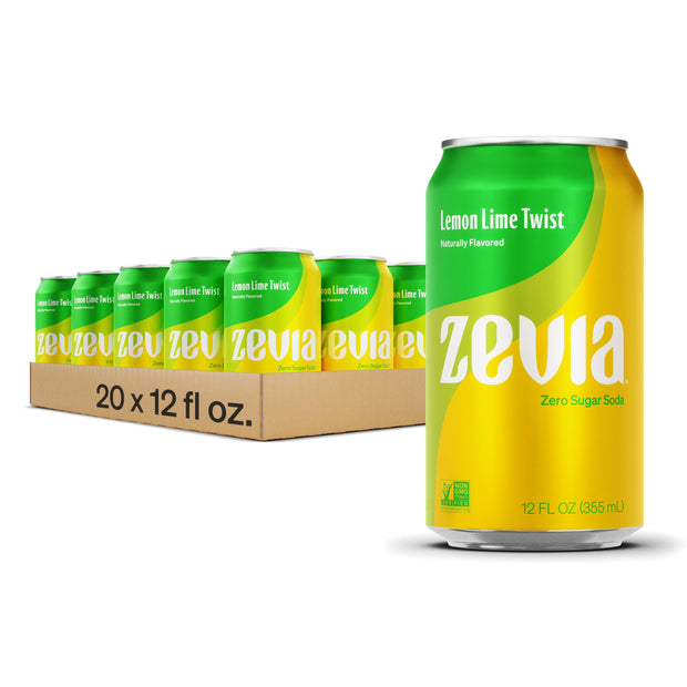 Zevia Zero Calorie Soda, Nostalgic Variety Pack, 12 Fl Oz (Pack of 20)