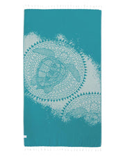 Sand Cloud Turkish Beach Towel - Sand Free - 100% Organic Turkish Cotton Yarn - Quick Dry Towel for Beach, Picnic, Blanket or Bath Towel - As Seen on Shark Tank - Marine Life (Whale Shark)