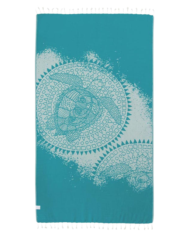 Sand Cloud Turkish Beach Towel - Sand Free - 100% Organic Turkish Cotton Yarn - Quick Dry Towel for Beach, Picnic, Blanket or Bath Towel - As Seen on Shark Tank - Marine Life (Whale Shark)