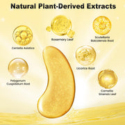 Under Eye Patches (24 Pairs) - 24K Gold Eye Masks Enriched with Abundant Collagen | Diminish Dark Circles and Puffiness | Anti-Aging, Smooth Fine Line, Nourish Skin - Gifts for Women Skin Care