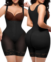 SHAPELLX Fajas Colombianas Shapewear for Women Tummy Control Post Partum Faja Body Shaper Butt Lifting with Zipper Crotch