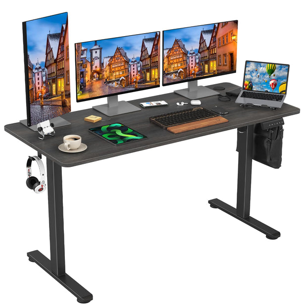 STARY Electric Standing Desk Adjustable Height Sit Stand Home Office Desk with Splice Board