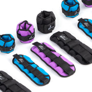Sportneer Upgrade Adjustable Ankle and Wrist Weights for Women and Men 1-7 lbs / 1-10 lbs Set | Comfortable, Secure Fit for Walking, Running, Fitness, Physical Therapy, Home Gym