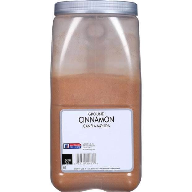 McCormick Culinary Ground Cinnamon, 18 oz - One 18 Ounce Container of Pure Ground Cinnamon Powder Perfect for Professional Use and Baking Cakes, Cookies, Pies, Custards, and Puddings