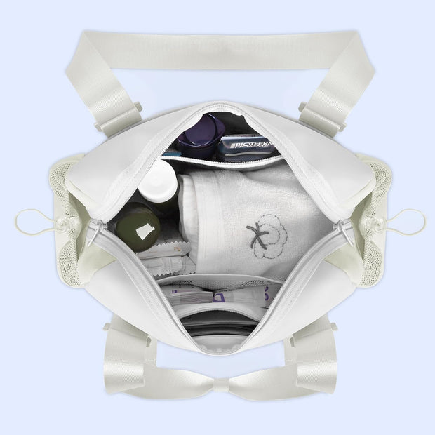 Small Gym Bag & Tote bag for Women, Waterproof Travel Duffle Bag with Wet Compartment, Mini Gym Bag for Sport & Workout & Swimming - KUKUPAK