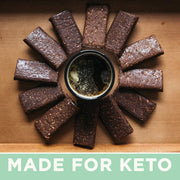 KETO BARS : The Original High Fat, Low Carb, Ketogenic Bar. Gluten Free, Homemade with simple ingredients. [Mint Chocolate, 10 Pack]
