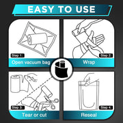 OK TAPE 2 Rolls Ice Self Stick Bandage Wrap, Instant Cold Relief for Knee, Ankle, Wrist, Cold Compress Elastic Athletic Tape for Sports Injuries, No Refrigeration Needed, 4 Inch Wide, Navy Blue