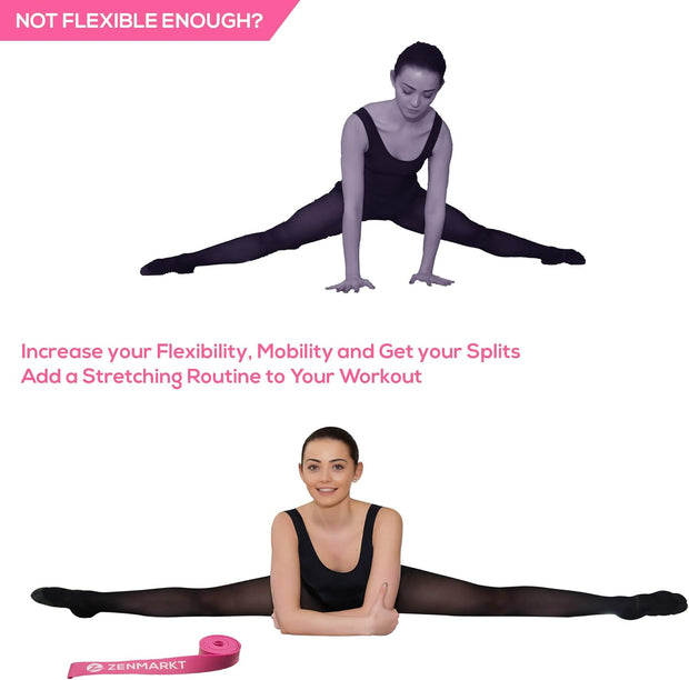 Zenmarkt Ballet Stretch Bands for Flexibility and Strength - Stretch Bands Ideal to Have as Dance Equipment in Every Competition - Suitable for Gymnastics, Cheerleading, and Pilates Training