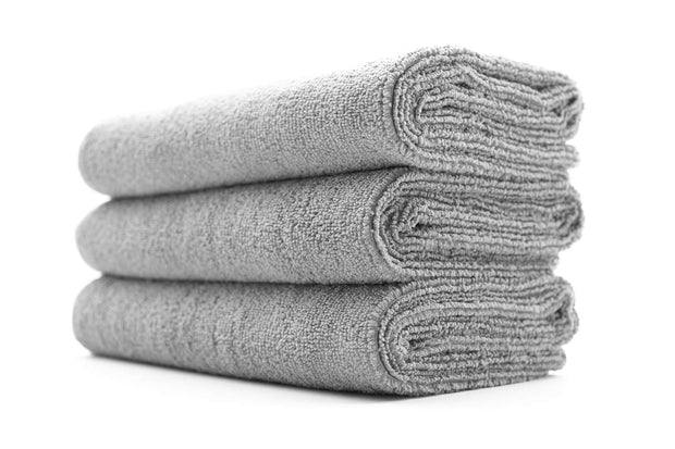 The Rag Company - Sport Towel - Gym, Exercise, Fitness, Sport, Ultra Soft, Super Absorbent, Fast Drying Premium Microfiber, 320gsm, 16in x 27in, White (3-Pack)