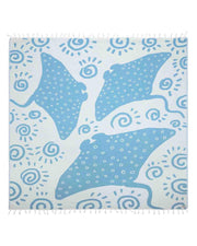 Sand Cloud Turkish Beach Towel - Sand Free - 100% Organic Turkish Cotton Yarn - Quick Dry Towel for Beach, Picnic, Blanket or Bath Towel - As Seen on Shark Tank - Marine Life (Whale Shark)