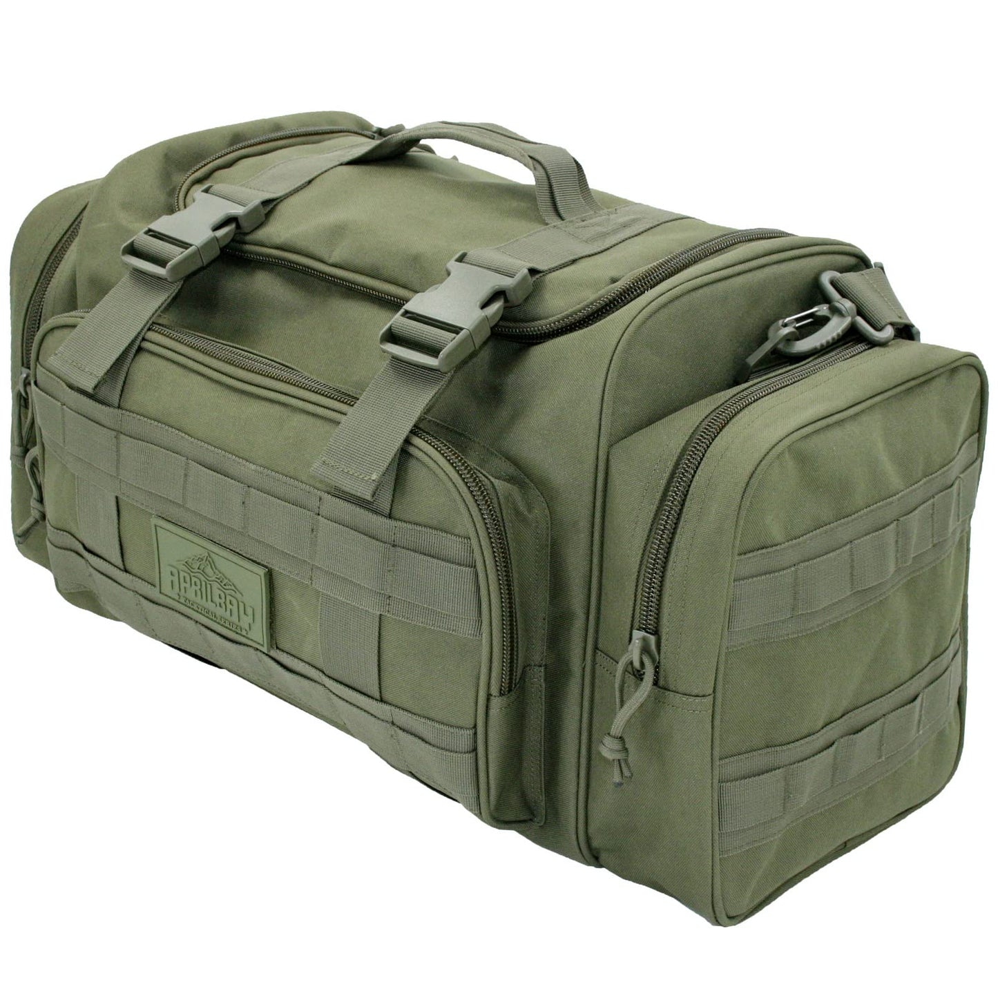 Duffel Bag – Heavy Duty Tactical Gym Bag for Men, Splashwater-Proof Weekender Travel Bag for Basketball, Football, Soccer, Hiking, and Hunting (Black)