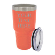 My Personal Memories Customized Personalized Stainless Steel Travel Tumbler with Lid - Engraved Double-Wall Vacuum Insulated for Him, Her Your Custom Text (20 oz, Black)