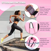 Wrist Ankle Weights Bangles 4lb/2lb for Women, Adjustable Silicone Pilates Weights Bracelet, Heavy Duty Fasteners Wearable Arm & Leg Weights for Yoga, Pilates, Barre, Walking and Gym (Set of 2)