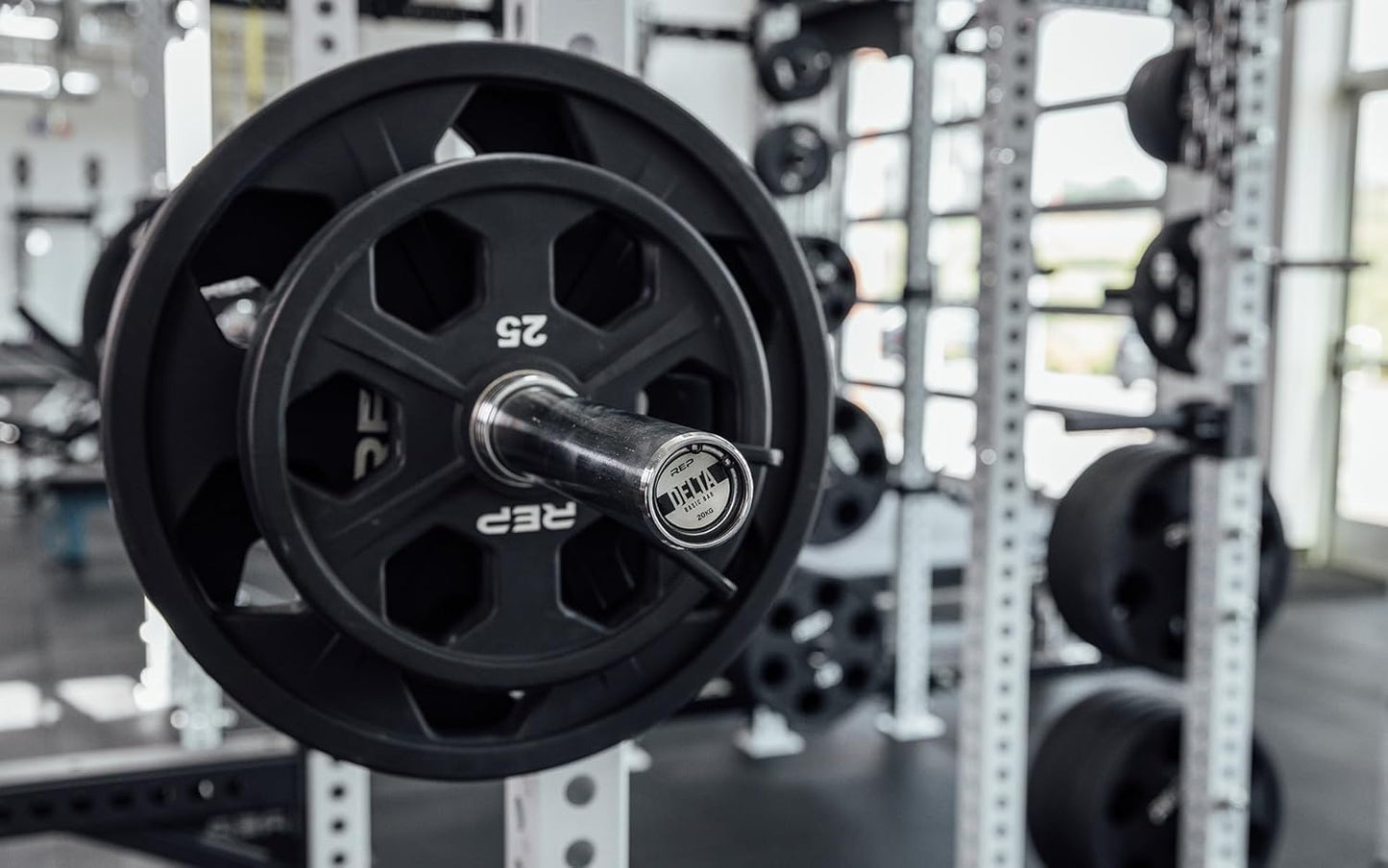 Rep Fitness Barbells- Choose between the Teton Training Barbell (15 or 20KG), Delta Mixed-Use Bar (20KG), Badlands Powerlifting Barbell (20KG)