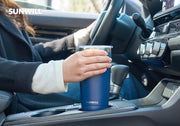 SUNWILL Travel Coffee Tumbler 20 oz, Insulated Mug with Lid, Stainless Steel Cup for Outdoor, Powder Coated Navy