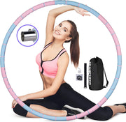 Weighted Detachable Exercise Ring, 2 to 5lb Adjustable, 8 Sections Portable for Indoor and Outdoor, Great for Adults and Beginners, by SEANCHEER