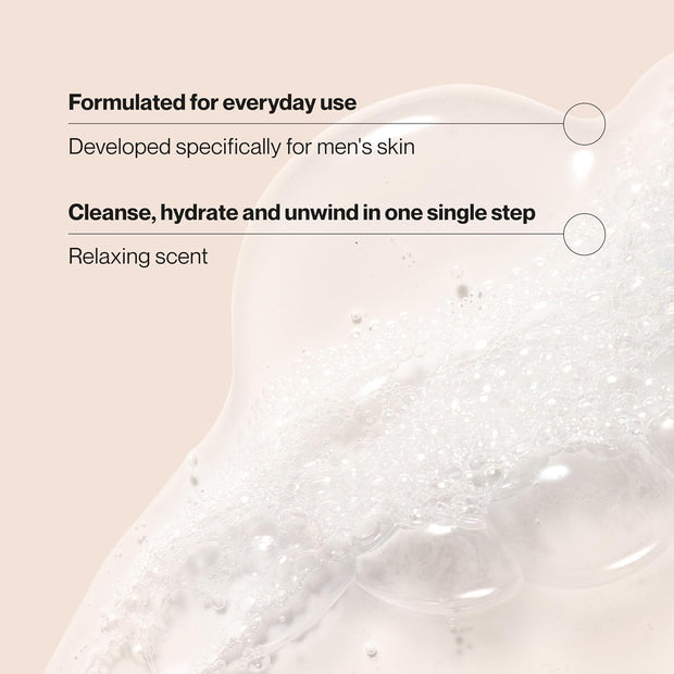 Suave Men’s Stress Relief Body + Face Wash, Gentle Moisture with Lavender & Cedarwood All Day Fresh Scent, 18 oz, 6 Pack