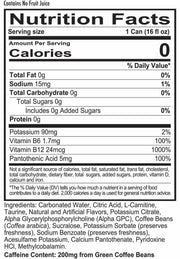 REDCON1 Energy High Performance Drink, Vice City - Zero Sugar Energy Drink with Alpha GPC Nootropic - 200mg of Natural Caffeine from Green Coffee Beans - Vitamin B6, B12 & B5 to Boost Mood (12 ct)