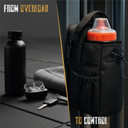 Magnetic Gym Bag – Compact Crossbody Fitness Pouch with Water Bottle Holder – Small Gym Bag for Men & Women – Secure Magnetic Storage & Travel-Friendly Design