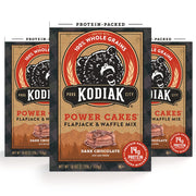 Kodiak Cakes Power Cakes Variety Pack - Protein Pancake Mix Just Add Water - 100% Whole Grain Flapjack and Protein Waffle Mix - Buttermilk (2, 20oz) and Chocolate Chip (1, 18oz) Pancake Mix Bulk