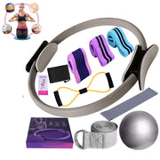 Pilates Essentials Kit for Women,Better Me Pilates Kit,Pilates Rings Booty Bands Yoga Ball,Yoga Sets for Women - Complete Set of 11 Accessories,Pilates Equipment for Home Workouts