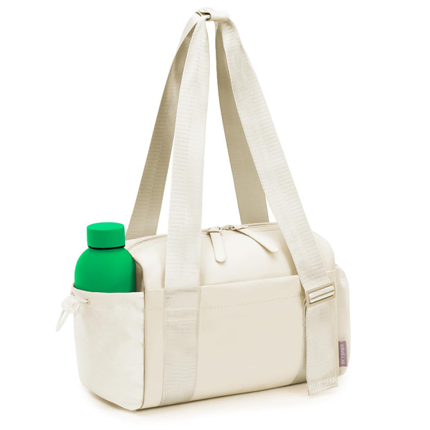 SKYSPER Small Gym Bag for Women - Mini Duffle Bag with Wet Compartment, Lightweight Waterproof Gym Tote Bag for Dance, Travel, Cute & Compact Workout Bag for Girl (Black)