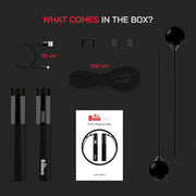 Smart Jump Rope Fitness Skipping Rope with App – 2 Function Modes – Classic 3m Rope & Ropeless Shortballs – Bluetooth Skipping Rope with Fitdays+ App for Seamless Progress Tracking