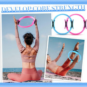 Poen Home Pilates Kit for Women Pilates Equipment Ring and Ball Set with Stretching Strap 8 Resistance Bands Non Slip Socks Gym Back Bags Exercise Equipment for Workout