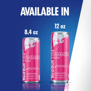 Red Bull Summer Edition Energy Drink, White Peach, 12 fl. oz., Case of 24 cans, with 114mg Caffeine, Taurine & B Vitamins