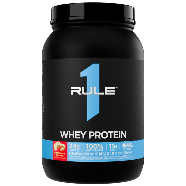 Rule 1 Whey Protein – 24g Fast-Acting Protein from All-Whey Sources with Naturally Occurring EAAs & BCAAs for Workout Recovery or Anytime Use (5 Pounds*, Vanilla Ice Cream)