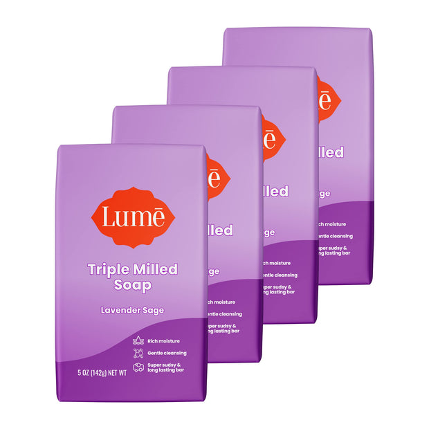 Lume Triple Milled Bar Soap - Rich Moisture & Gentle Cleansing - Paraben Free, Phthalate Free, Skin Safe - 5 ounce (Clean Tangerine)