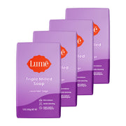 Lume Triple Milled Bar Soap - Rich Moisture & Gentle Cleansing - Paraben Free, Phthalate Free, Skin Safe - 5 ounce (Lavender Sage)